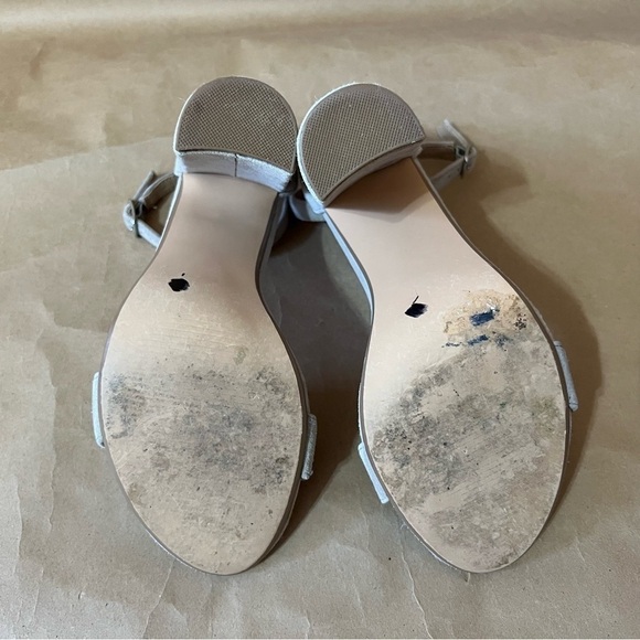 Steve Madden | Carrson Block Heel Ankle Strap Sandal High Heel Taupe Size 7.5 - Picture 13 of 13